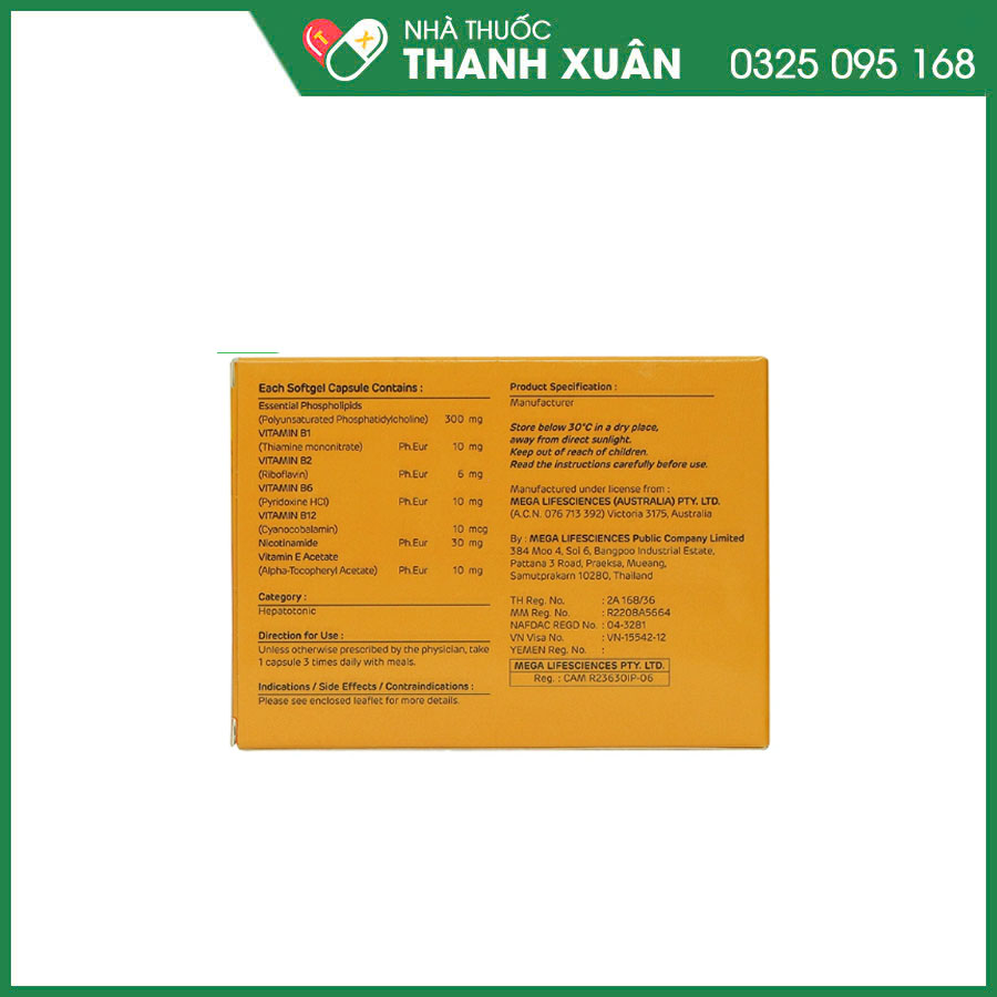 Livolin Forte thuốc điều trị viêm gan cấp, bán cấp và viêm gan mạn tính, xơ gan